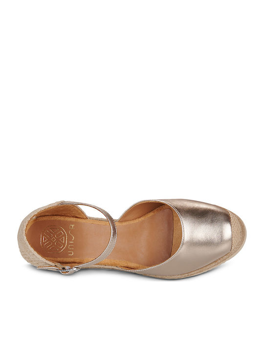 Castilla Platforme Dama Tip Espadrile Aurii
