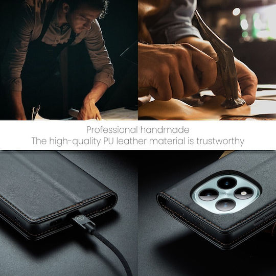 Caseme 023 Luminus Θήκη Πορτοφόλι Black Xiaomi Redmi Note 15 Pro Plus 5g/poco M8 Pro 5g