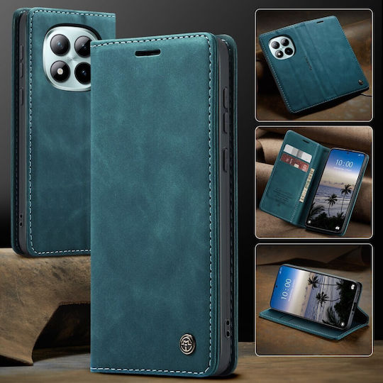 Caseme 013 Retro Husă Tip Carte Verde Albastru Xiaomi Redmi Note 15 Pro Plus 5g/poco M8 Pro 5g