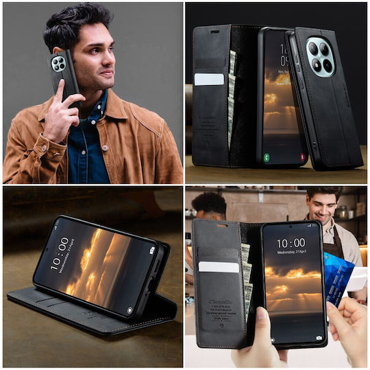 Caseme 033 Retro Θήκη Βιβλίο Black Xiaomi Redmi Note 15 Pro Plus 5g/poco M8 Pro 5g