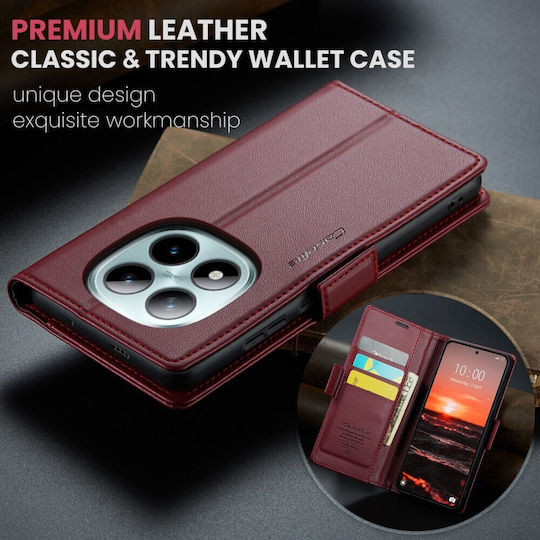 Caseme 023 Luminus Θήκη Πορτοφόλι Wine Red Xiaomi Redmi Note 15 Pro Plus 5g/poco M8 Pro 5g