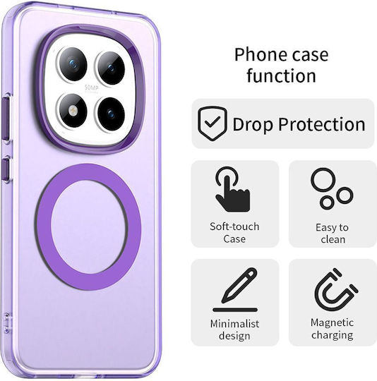 Techsuit Candycase Rückseite Kunststoff / Silikon Lila (Redmi Note 15 Pro+ / Poco M8 Pro)
