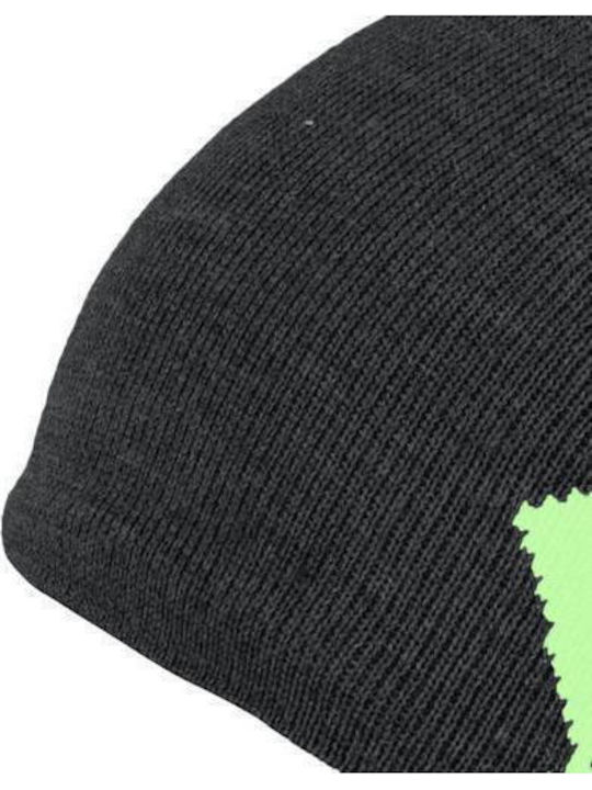 Beanie Unisex Σκούφος Πλεκτός σε Μαύρο χρώμα