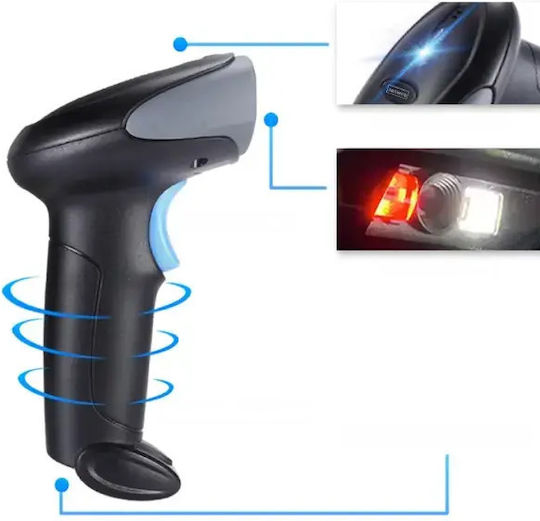 Zenwire Handheld-Scanner Verkabelt mit Lesbarkeit 1D Barcodes