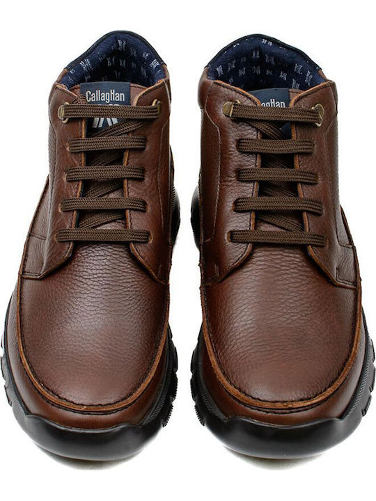 Leather Brown Men's Boots
