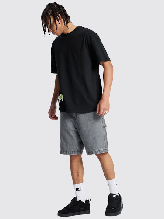 Baggy Herren Shorts Denim Grau