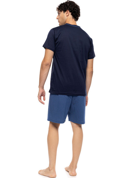 Ulisse Summer Men's Pyjama Yacht Blue