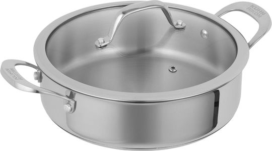 Kuhn Rikon Ανοξείδωτη Ρηχή Κατσαρόλα 5lt / 28cm