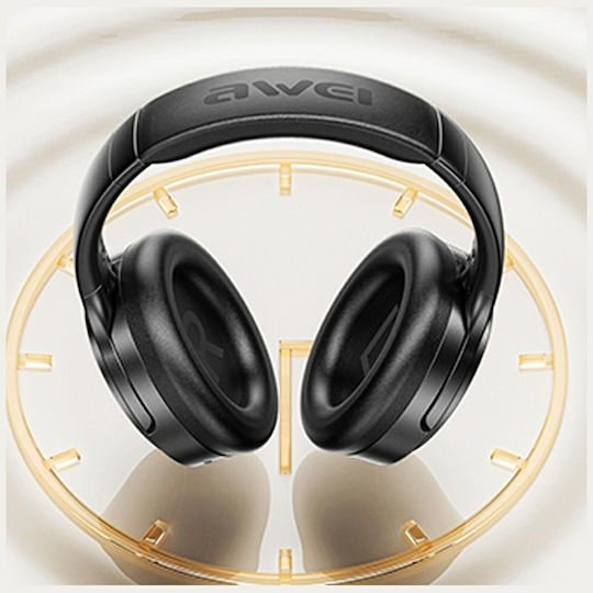 Awei AT20 Wireless Bluetooth Over Ear Headphones with 65 Hours Playing Time Black