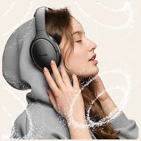Awei AT20 Wireless Bluetooth Over Ear Headphones with 65 Hours Playing Time Black