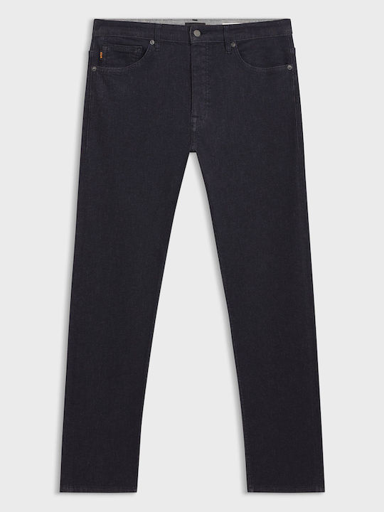 Delaware Men's Elastic Jeans Pants with Slim Fit Dark Blue