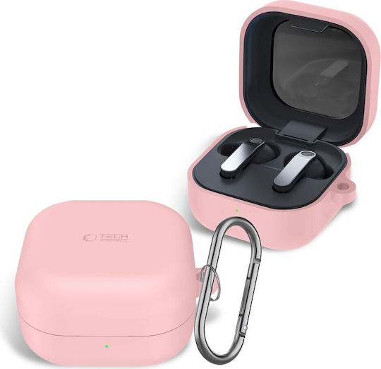 Tech-protect Silicone Hook Samsung Galaxy Buds 4 4 Pro Dusty Pink 5906302392896