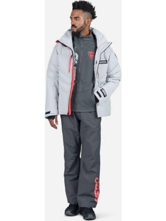 Men's Fleece Jacket Hooded Gray