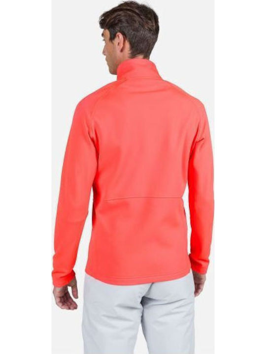 Men's Fleece Jacket with Hood Red