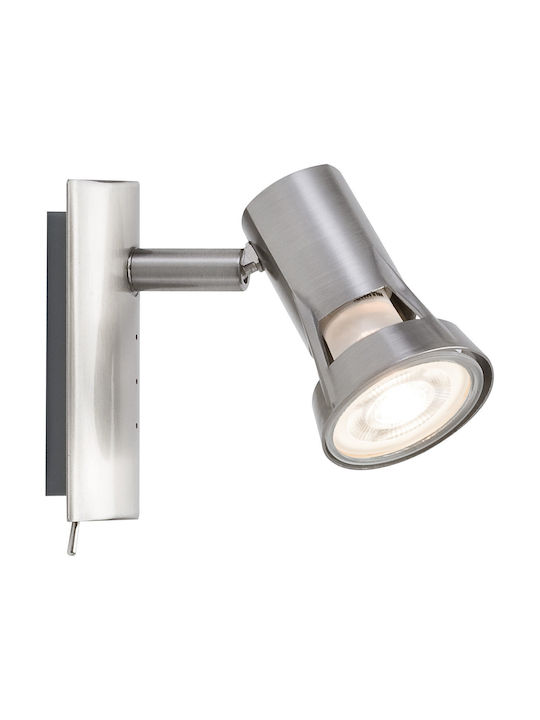 Paulmann Single Spot with GU10 Lamp Adapter in Silver Colour