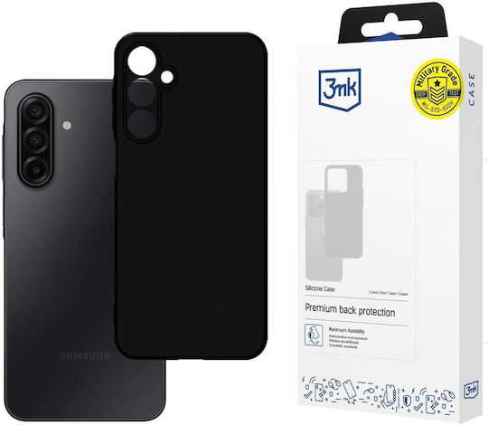 3MK Silicone Back Cover Leather Black Oppo A17
