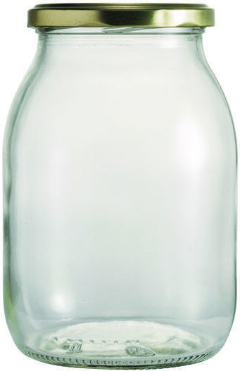 Uniglass Βάζο Γενικής Χρήσης με Καπάκι Γυάλινο 1062ml 6τμχ