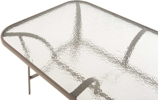 Metal Masa pentru spații exterioare mici Champagne 38x38cm
