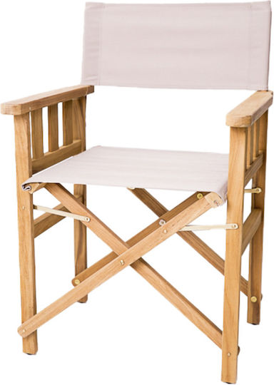 Regiestuhl Hölzernes Braun 1Stück 60x50x84cm.