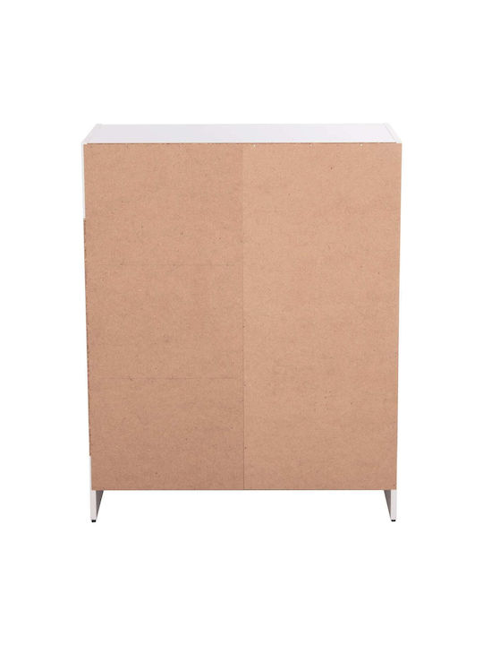 Floor Cabinet Sonama Oak-λευκή Μελαμίνη 80x39.5x99.5pcs
