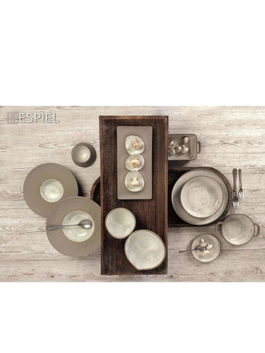 Espiel Stoneware Serving Platter Rectangular Ceramic Beige 31.8x15.8cm 2 Pieces Espiel Stoneware Serving Platter Rectangular Ceramic Beige 31.8x15.8cm 2 Pieces