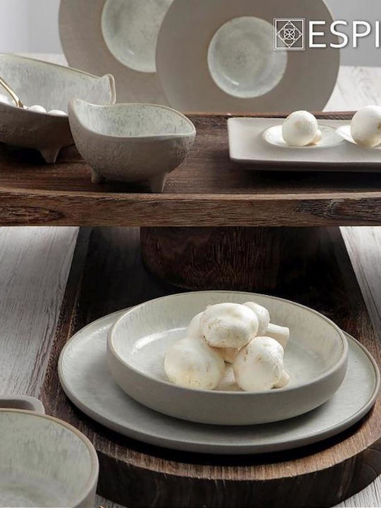 Espiel Stoneware Πιατέλα Σερβιρίσματος Ορθογώνια Κεραμική Μπεζ 31.8x15.8εκ. 2τμχ