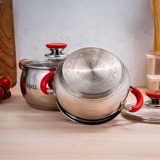 Voltz Oliver Deep Stainless Steel Steamer Pot 10.45lt 28cm
