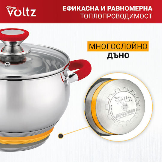 Voltz Oliver Deep Stainless Steel Steamer Pot 10.45lt 28cm