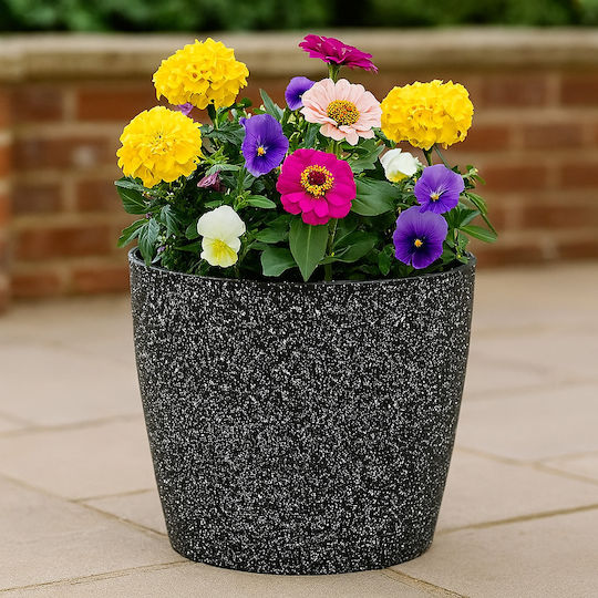 SGTT Plastic Plant Pot Black