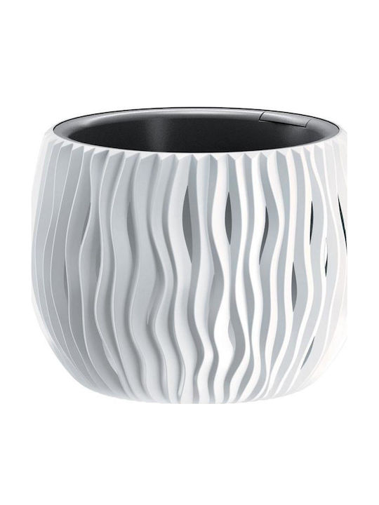 SGTT Blumentopf Kunststoff Weiß