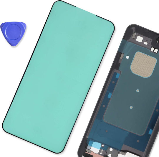 Clappio Vorgefertigte Doppelklebe Bildschirmfixierung für Galaxy S24 FE Blau