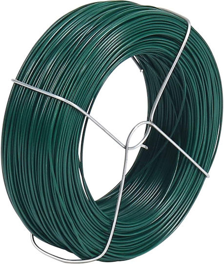 Green Garden Tying Wire 1.6mm X 50m Pvc Coated