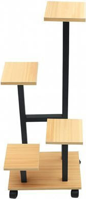 Suport Metalic Bej Pentru Plante 34x23x87cm