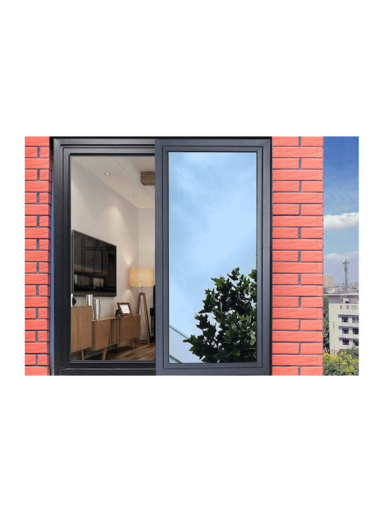 Folie Reflectorizantă Pentru Geam Efect Oglindă Zola Protecție Uv Solară 50 × 100 Cm 70% Transparență 30 Microni Albastru-deschis Argintiu