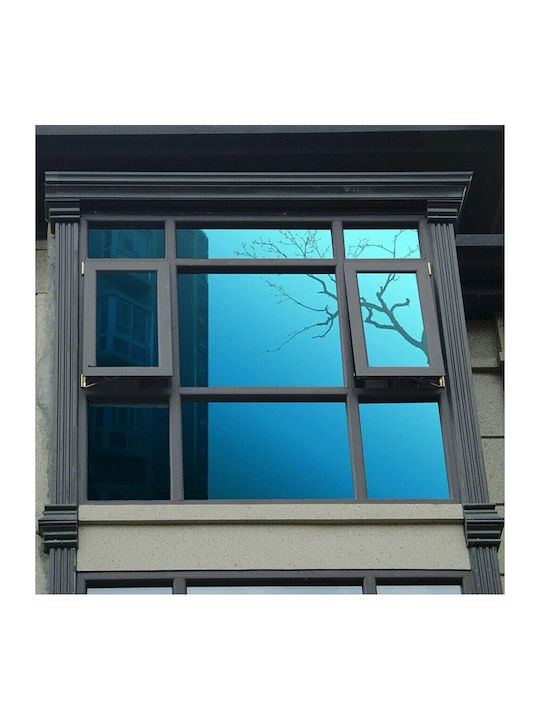 Folie Reflectorizantă Pentru Geam Efect Oglindă Zola Protecție Uv Solară 50 × 100 Cm 70% Transparență 30 Microni Albastru-deschis Argintiu