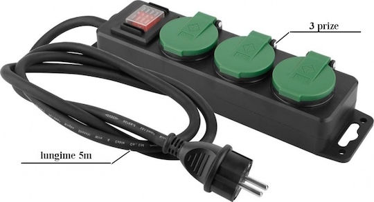 SGTT Extension Cord 3 Sockets with Length 5m
