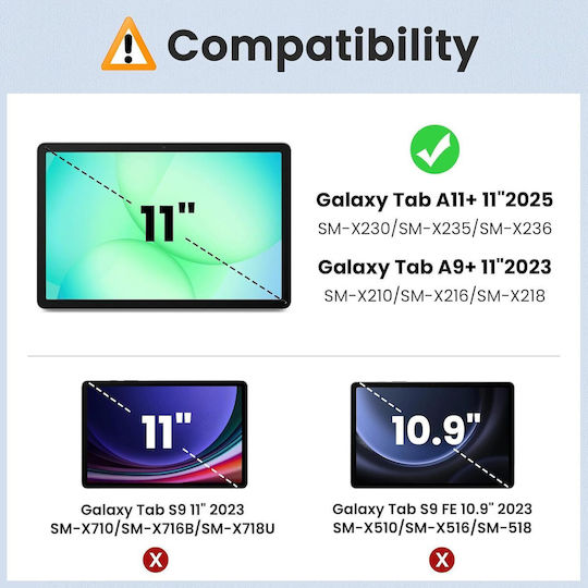 Revomag 0.33мм Матов Закалено Стъкло Samsung Tab A11+ Plus Samsung Tab A9+