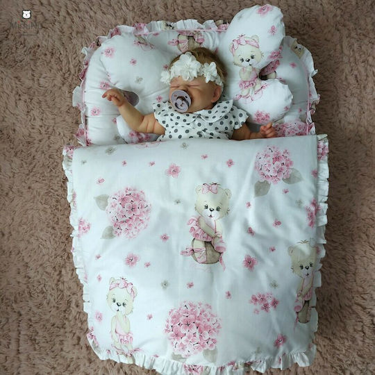 MimiNu Baby-Kissen Nest Rosa