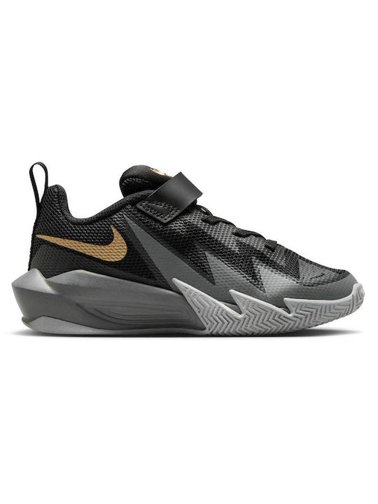 Kids Sneakers with Hoop & Loop Closure Black
