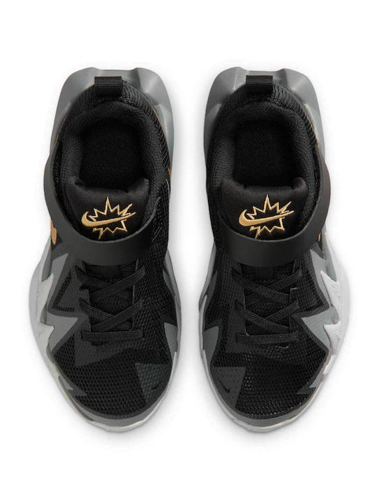 Kids Sneakers with Hoop & Loop Closure Black