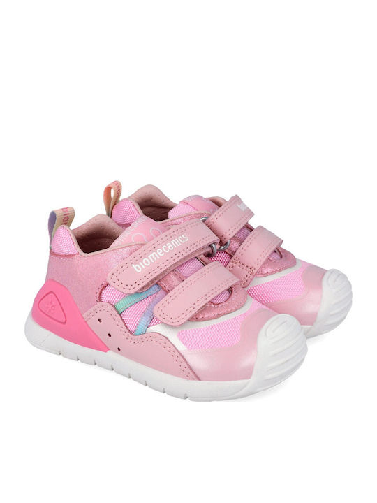 Παιδικά Sneakers Ανατομικά με Σκρατς Ροζ