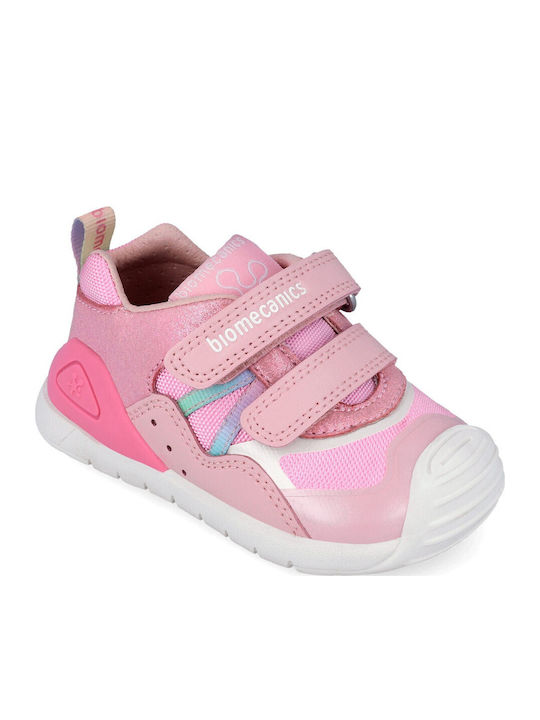Παιδικά Sneakers Ανατομικά με Σκρατς Ροζ