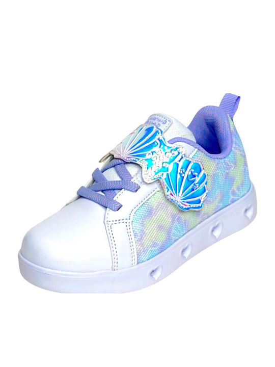 Παιδικά Sneakers με Σκρατς Λευκά