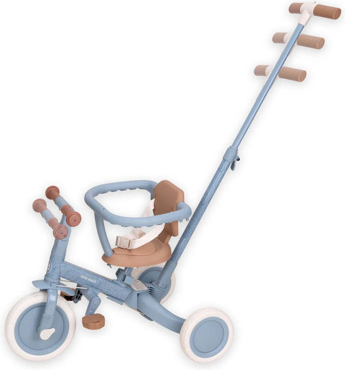 Little Dutch Safari Dreams Convertible with Parental Handle 4 in 1 for Ages 1-3 Blue