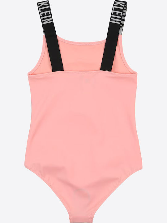 Calvin Klein Intense Power Kids One-Piece Swimwear Quartz Pink