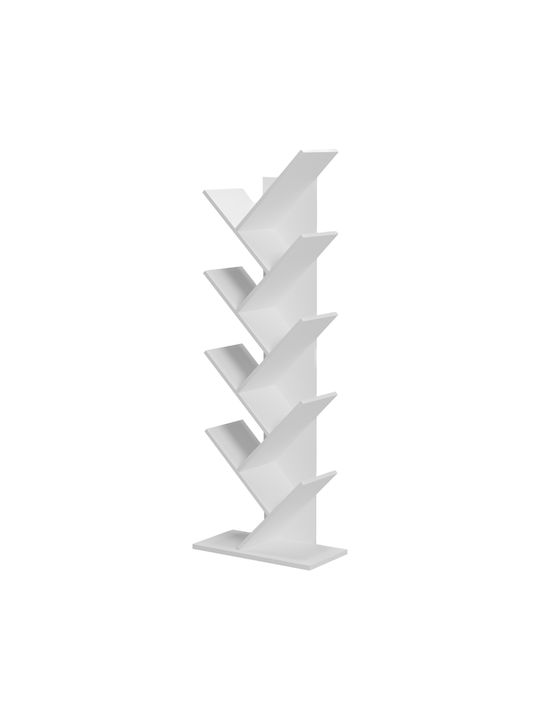 Βιβλιοθήκη Fyllo Λευκό 50x25x141.5εκ.