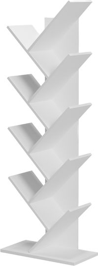 Bookcase Fyllo White 50x25x141.5cm