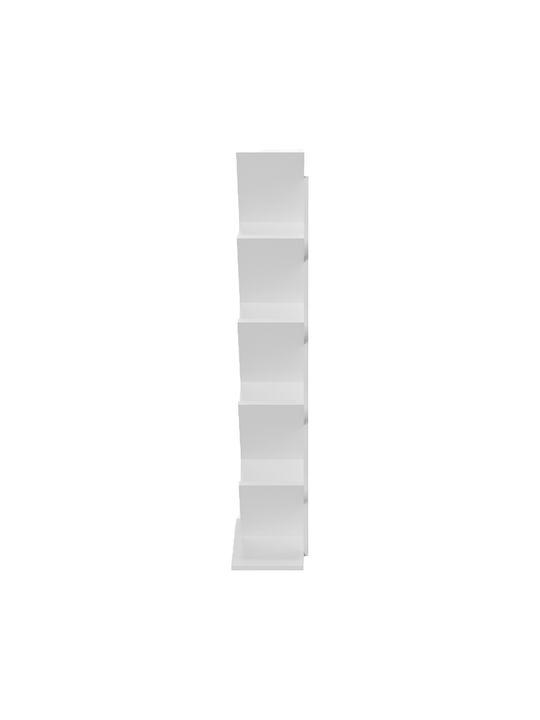 Βιβλιοθήκη Fyllo Λευκό 50x25x141.5εκ.