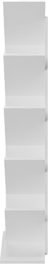 Bookcase Fyllo White 50x25x141.5cm