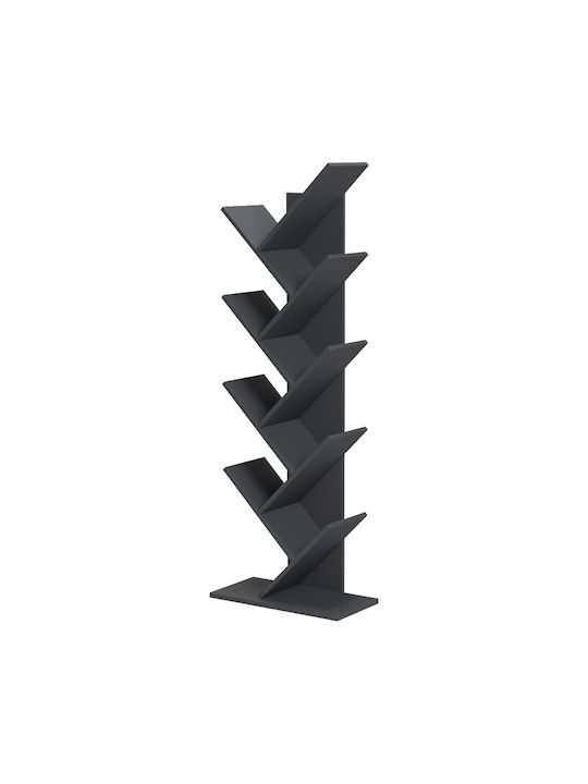 Bookcase Fyllo Anthracite 50x25x141.5cm